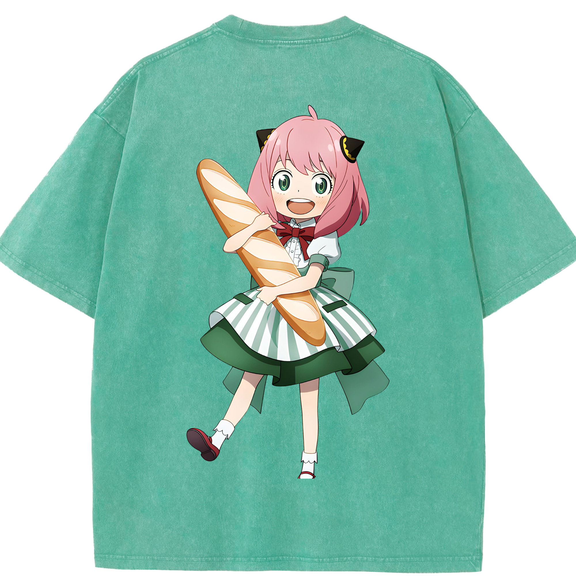（画像用） SPY×FAMILY间谍家家酒 綿100% ヴィンテージ風 半袖Tシャツ（背面プリント）